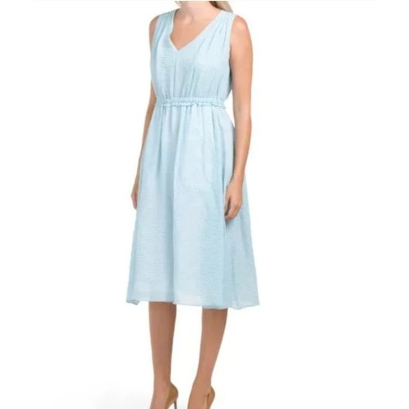 Donna Karan Dresses Donna Karan Gauze Aline Dress Color Caribbean